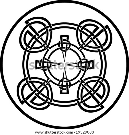 stock vector : mandala henna celtic tattoo, t-shirt round design