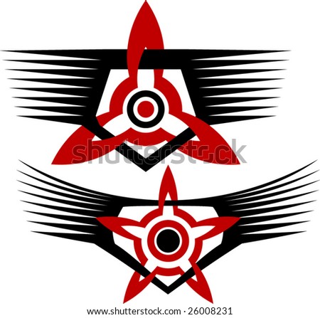  pagan/wicca symbols. stock vector : t-shirt , tattoo design templates