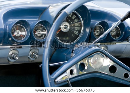 stock photo old timer car dashboard Save to a lightbox Please Login