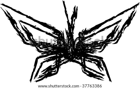 stock vector black butterfly grunge t shirt design