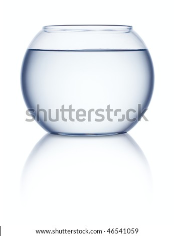 clipart fish bowl. stock photo : Empty fish bowl