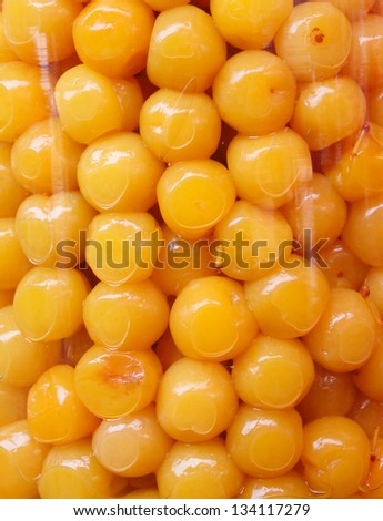 Fruits preserved in the package insert