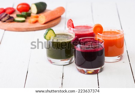 Vegetable juice (carrot, beet, cucumber, tomato)