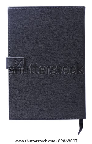 Brand new black hardcover book with blank cover - insert your own design