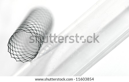 This is a stent. A stent is a small mesh tube that’s used to treat narrowed or weakened arteries in the body.