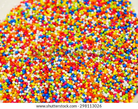 rainbow sprinkles for topping ice cream and cake