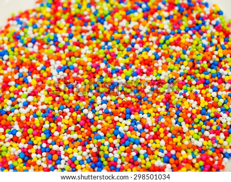 rainbow sprinkles for topping ice cream and cake