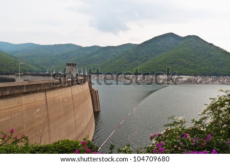 Bhumibol DAM , electrical generator dam from ping river
