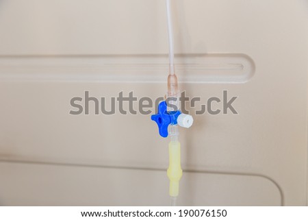 Junction control for infusion set in hospital