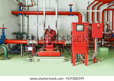 Water sprinkler and fire alarm fighting system
