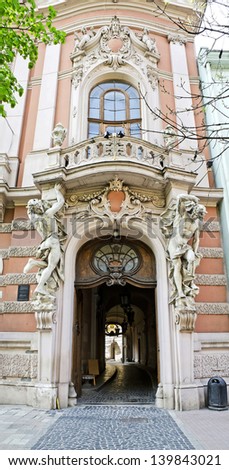 Old gate - main entrance to the \