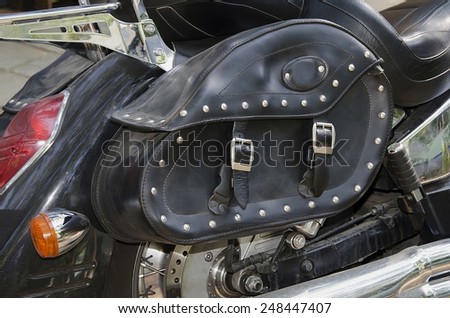 Glove box motorcycle close-up