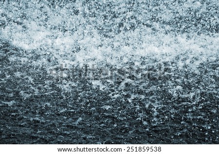 Beautiful nature background - Stream of water in the fountain or rain close-up