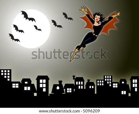 vampire bats flying. vampire bats visible from