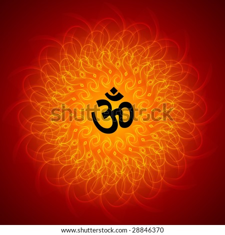 spiritual wallpaper. stock photo : Spiritual Om On