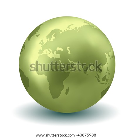 earth globe vector. stock vector : Glossy Earth Globe (Vector)