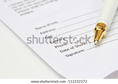 Signature contract