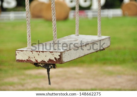Wooden Garden Swing