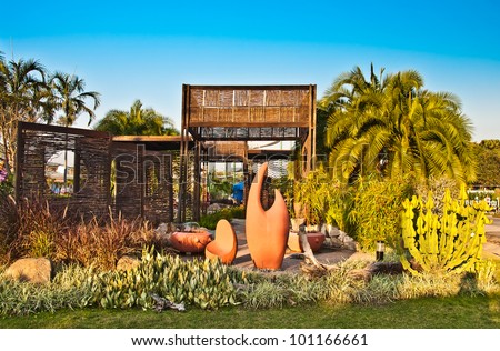 South African garden design in the international horticultural exposition 2012, royal flora expo,Chiang mai, Thailand