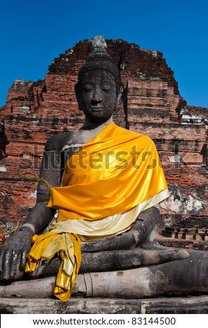 Ancient Buddha Statue, Ayudhaya, Thailand