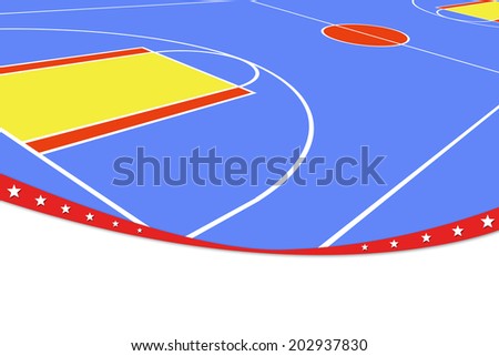 Basketball court background.