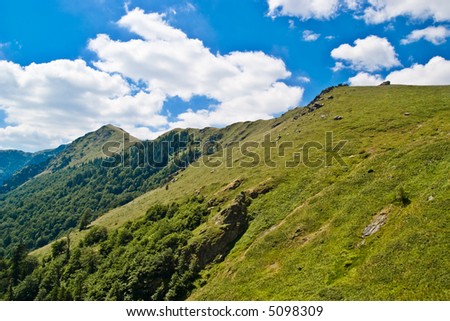 Landscape in Mountain, Old Mountain, Bulgaria