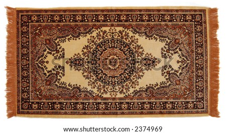 Original oriental carpet.