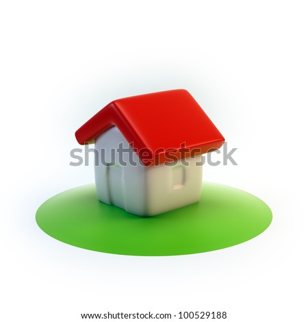 cartoon house icon