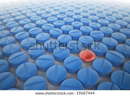 Red pill among blue pills
