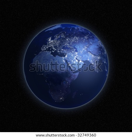 Images Of Earth From Space At Night. the Earth from space with