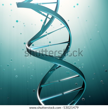 stock photo : DNA strand