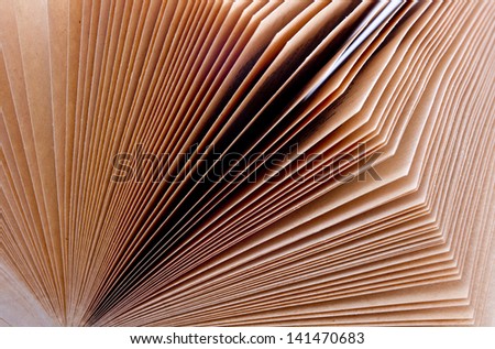 Open book with sheets background/Open book with sheets