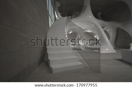 A series of abstract images of the interior of the penthouse.
