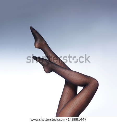 photo of the beautiful legs in nice stockings
