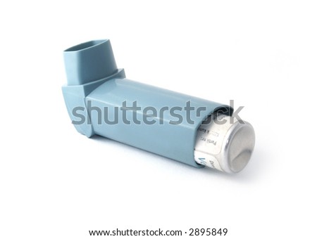 Asthma Inhaler Blue