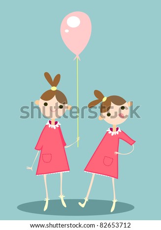 Twin Cartoon Girls