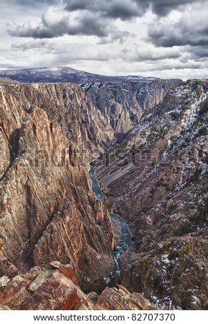 Black Canyon Of The Gunnison National Park in Colorado, USA