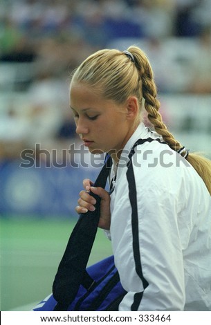 anna kournikova tennis. stock photo : Anna Kournikova