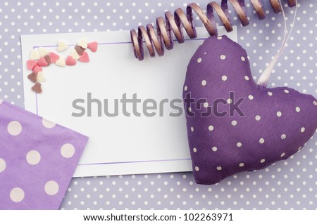 romantic purple wedding invite card design