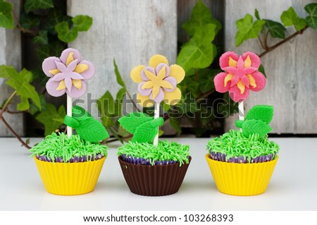 Cupcakes Flower Pot
