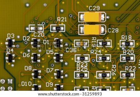 Printed circuit board with surface mount components
