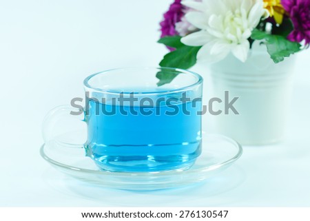 blue tea from Butterfly pea flower
