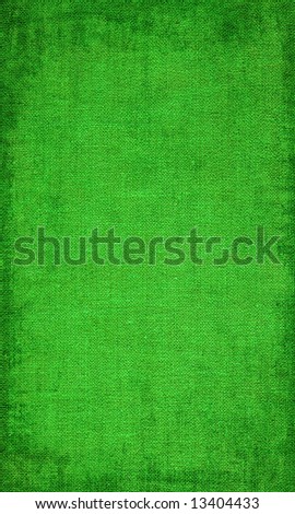 Green canvas texture with border
