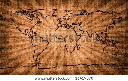 Abstract world map. Map backgrounds