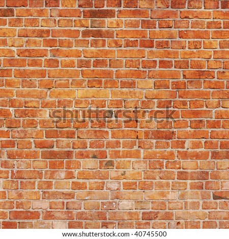 Red brick wall: can be used as background