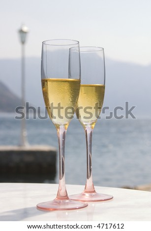 wine and sea