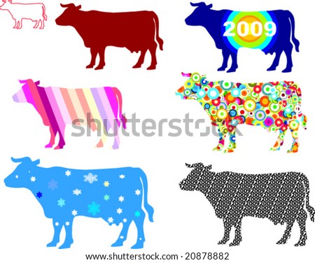 Multi Colored Cow