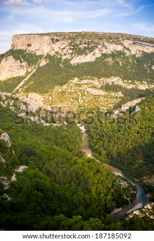 The Verdon Gorge in south-eastern France, Haut Provence,