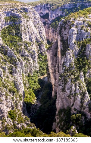 The Verdon Gorge in south-eastern France, Haut Provence
