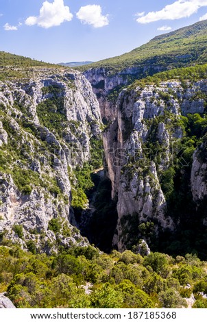 The Verdon Gorge in south-eastern France, Haut Provence